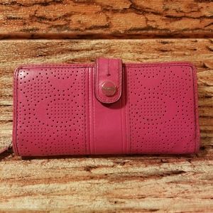 Coach Leather Hot Pink Wallet